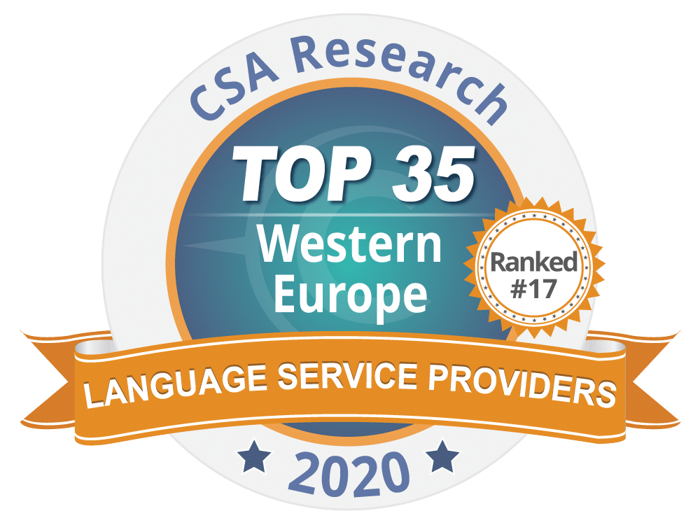 TradOnline et le groupe Tradutec à la 17ème place du TOP 35 européen des agences de traduction