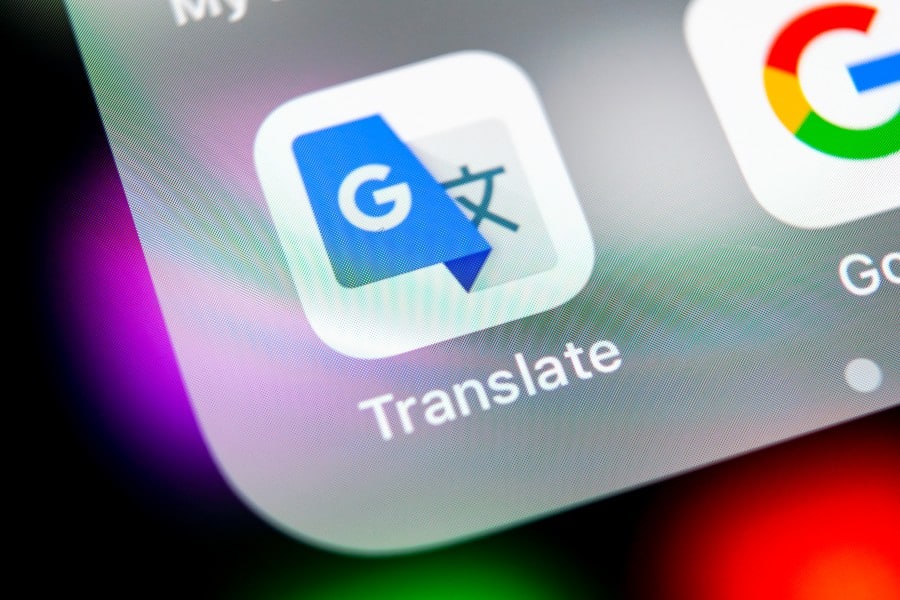 Google Translate logo application