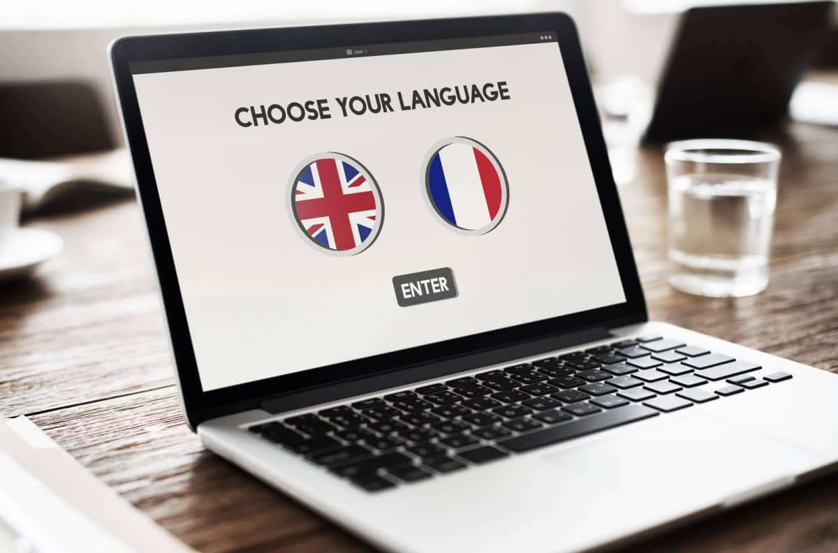ordinateur avec choix des meilleurs traducteurs français anglais